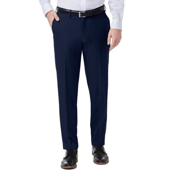 NWOT Haggar Men's 36X29 Comfort Performance Dress Pants Straight Fit Blue - Picture 1 of 7